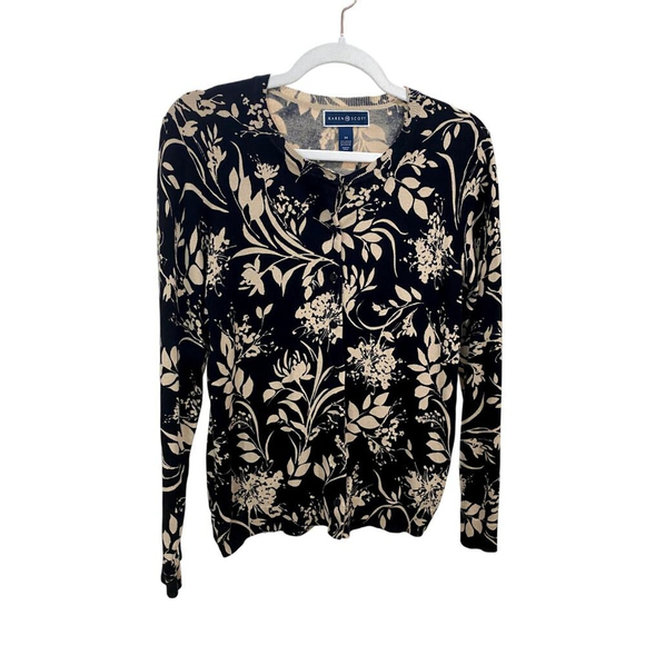Karen Scott Sweaters - Karen Scott Button Up Cardigan - Size Medium (EUC)